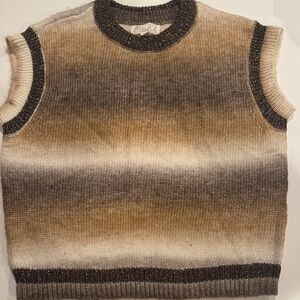 Women’s Gradient Brown Sweater Vest